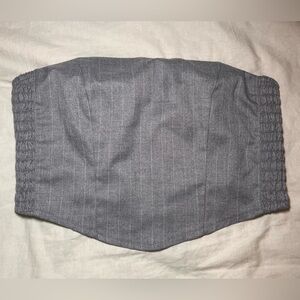 H&M gray bandeau crop top